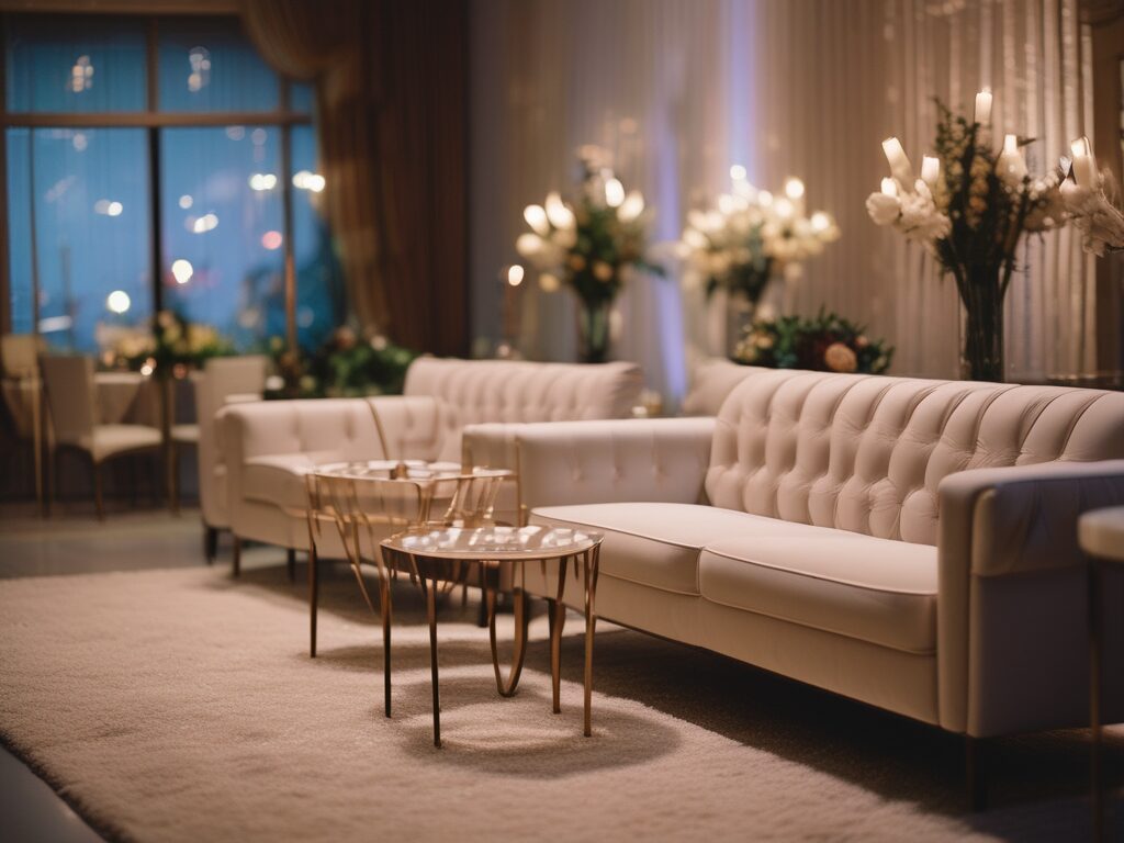 How to Incorporate an Elegant Lounge at Your Wedding Reception 